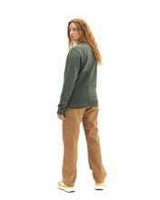 Load image into Gallery viewer, Men's Pony Long Sleeve Paneled Crewneck Sweatshirt A.P.C. x Brain Dead - Green/Grey