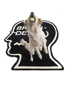 Logo Head 6ft-Rug - Black