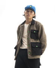Load image into Gallery viewer, Sherpa Chore Coat - Brown/Black

