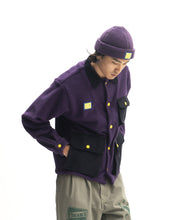 Load image into Gallery viewer, Sherpa Chore Coat - Purple/Navy
