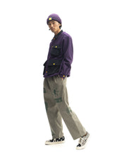 Load image into Gallery viewer, Sherpa Chore Coat - Purple/Navy
