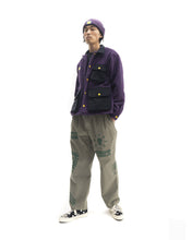 Load image into Gallery viewer, Sherpa Chore Coat - Purple/Navy
