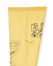 Load image into Gallery viewer, Hard/Software Velcro Printed Carpenter Pant - Yellow
