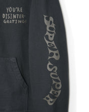 Load image into Gallery viewer, Tonal Type Print Hooded Sweatshirt Hoodie - Black
