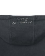 Load image into Gallery viewer, Tonal Type Print Hooded Sweatshirt Hoodie - Black
