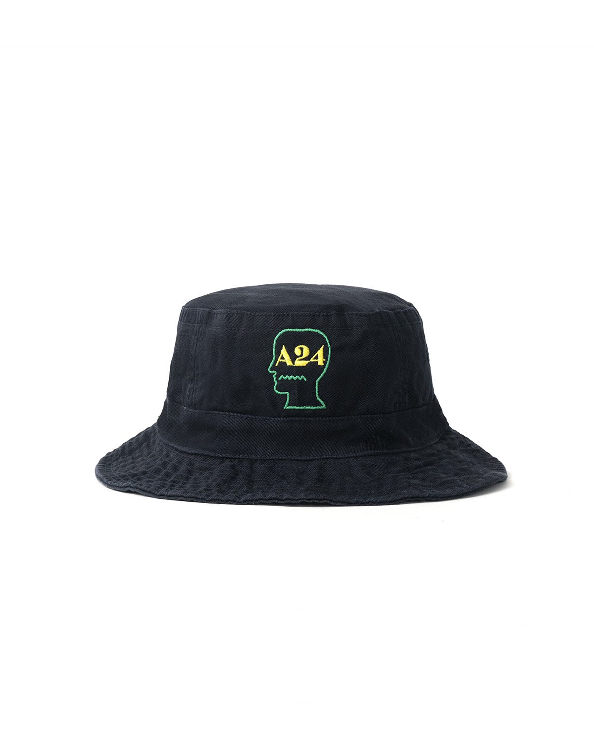 A24 x Brain Dead Logo Head Embroidered Bucket Hat - Navy