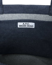 Load image into Gallery viewer, Logo Head Shopping Bag A.P.C. x Brain Dead - Denim/Yellow
