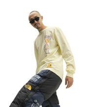 Load image into Gallery viewer, Brain Dead x The North Face Long Sleeve Tee - Tender Yellow
