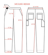 Load image into Gallery viewer, Hard/Software Velcro Printed Carpenter Pant - Black
